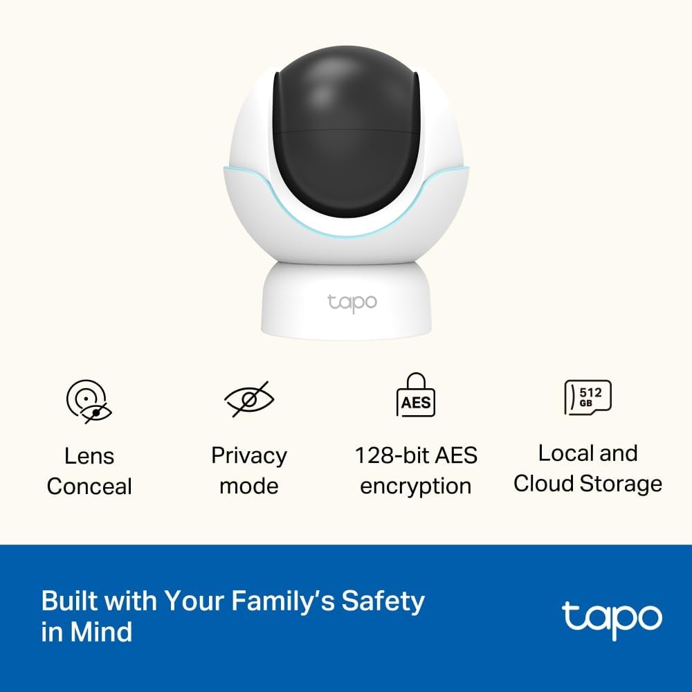 Tapo C200P2 2-Pack Full HD Indoor Security Camera Pet Camera House Security