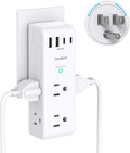 Surge Protector Outlet Extender with Rotating Plug, Multi Plug Wall Outlet