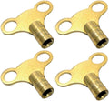 Radiator Plumbing Bleed Bleeding Key Keys Solid Brass Vent Venting Air Valve (Pack of 4)