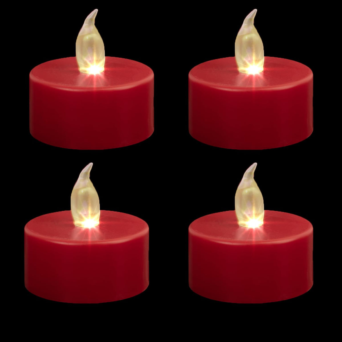 Battery Operated LED Tea Lights Flameless Flickering Candles 50PACK Blue