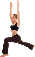 SINOPHANT Yoga Pants for Women Flared Leggings High Waisted Bootcut Trousers Womens Gym Wide Leg Workout Stretchy