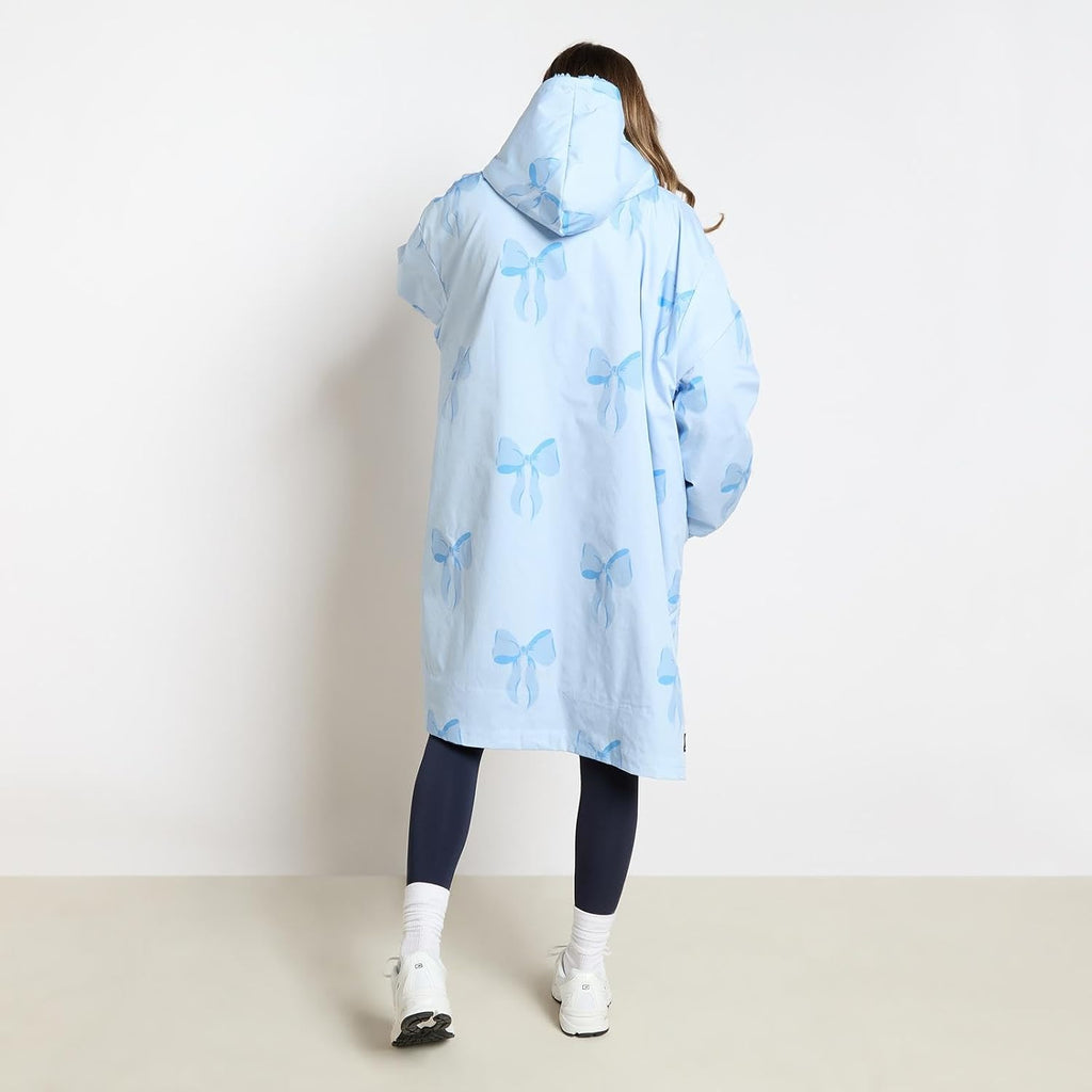 OHS Adults Drying Robe, Water-Resistant Changing Robe Gifts for Women Comfy Sherpa Privacy Robes for Women Men, Stay Dry Jacket Swimming Camping Drying Robes - S/M, L/XL