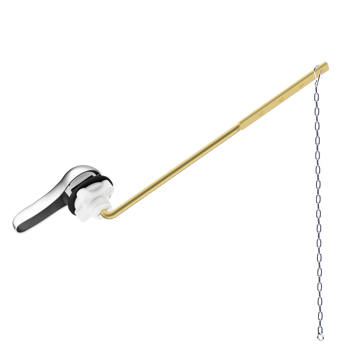 Hibbent Universal Metal Front Mount Toilet Handle Replacement Kit