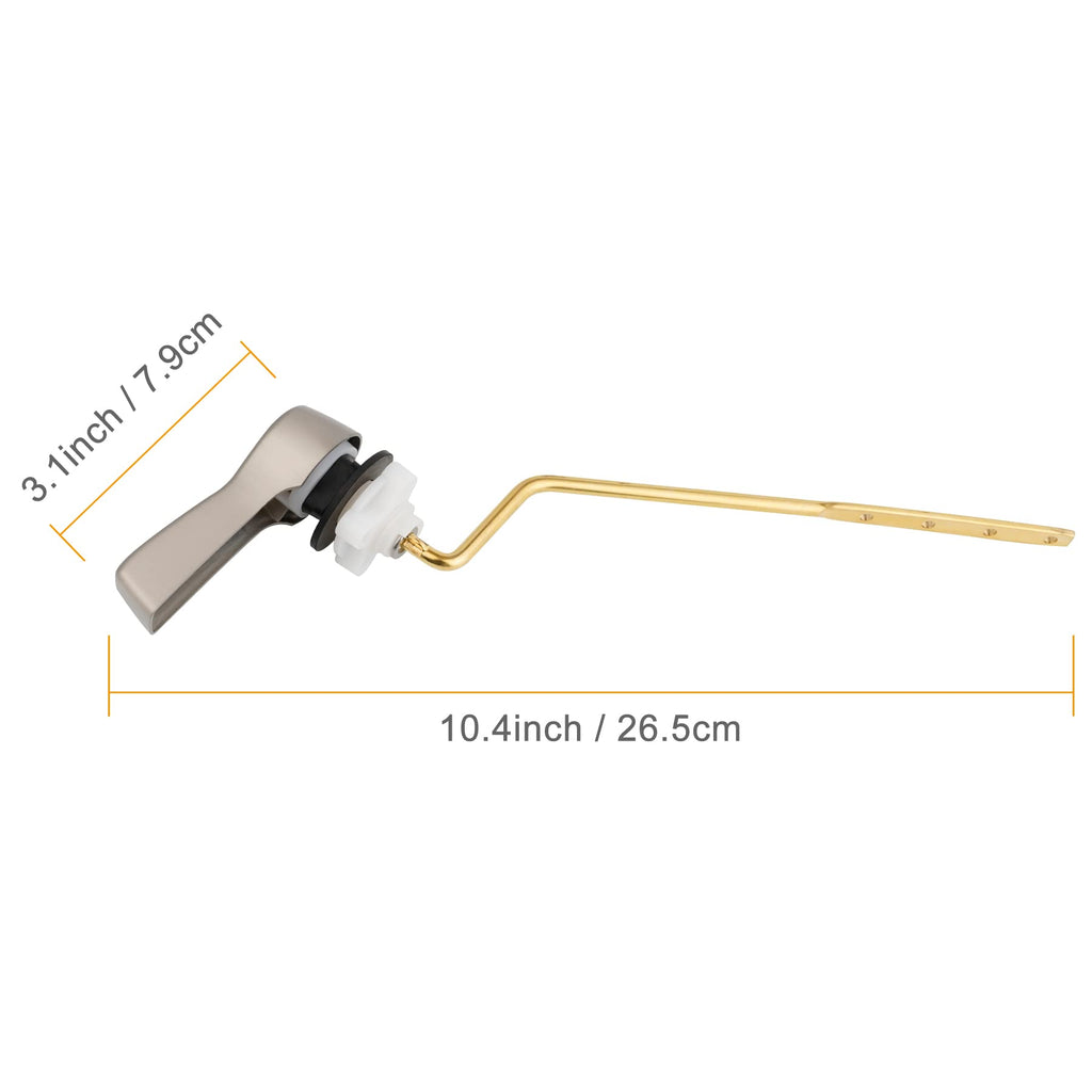Hibbent Universal Metal Front Mount Toilet Handle Replacement Kit
