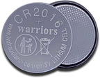 Warriors 5X CR2016 Batteries, 3V Lithium Coin Batteries