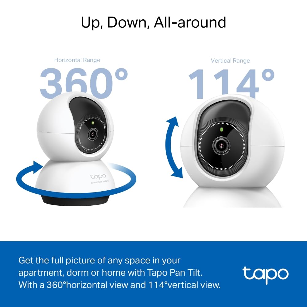 Tapo C201 Full HD Pan/Tilt Indoor Security Camera Pet Camera House Security