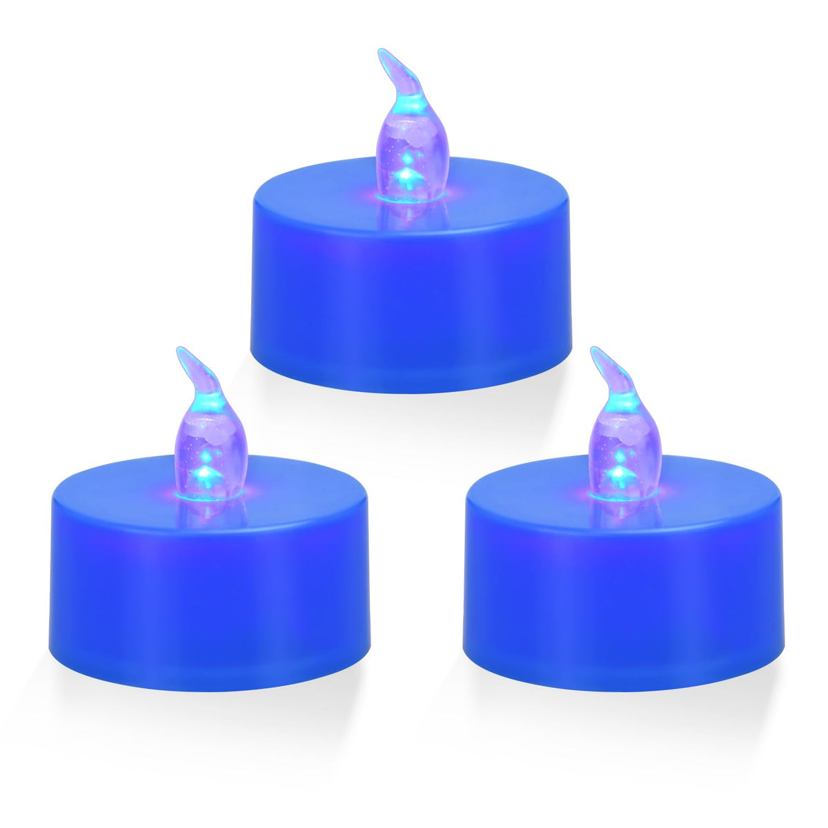 KOABY 24 Pack Pink Light Flameless Tea Lights, Pink Base, Last 100H