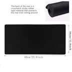 Gaming Mouse Mat/Large Mouse Pad 900 x 400 x 3mm / XXL mouse pad/large size | improved precision and speed | rubber base for stable grip on smooth surfaces | non-slip (90x40 Black)