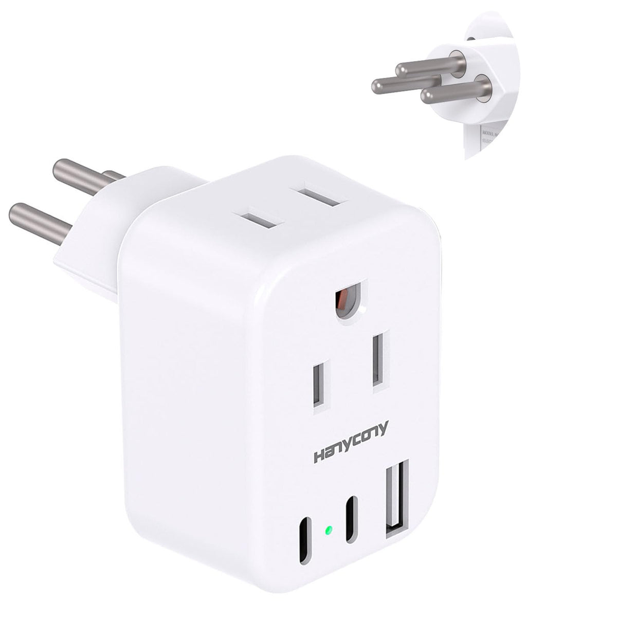 European Travel Plug Adapter, International Power Adapter, US to Europe