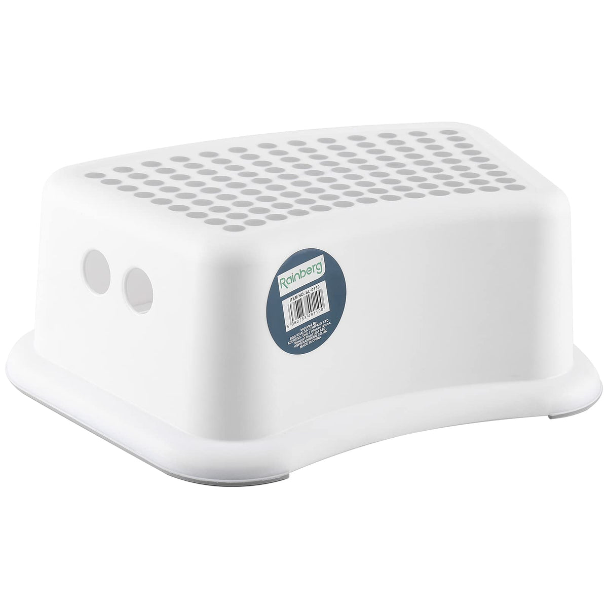Rainberg Step Stool for Kids, Sturdy Double Step Stool for Toddlers, Anti-Slip Stool, Toddler's Stool for Potty Training and Use in the Kitchen and Bathroom Easy to Clean and Portable (Grey, 1)