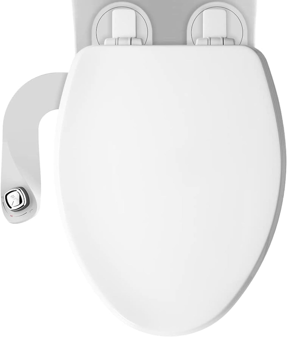 Mayfair Cassel slow close toilet seat, easy clean non-slip premium wood seat, install, made in USA, elongated, white