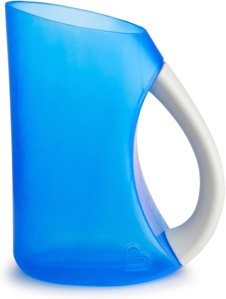 Munchkin Soft Rim Baby Bath Jug| Baby & Toddler Shampoo Rinser| Rinsing & Kids Wash Device| Hair Wash Jug with Easy Grip Handle| Essential Children's Accessories | Blue