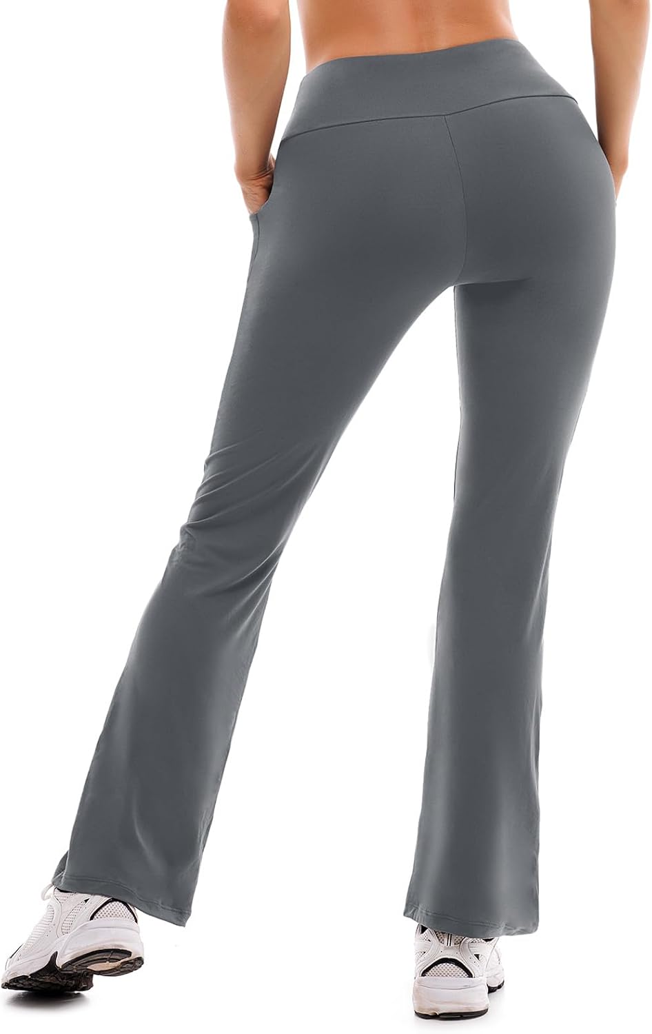 SINOPHANT Yoga Pants for Women Flared Leggings High Waisted Bootcut Trousers Womens Gym Wide Leg Workout Stretchy