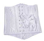 Kelvry Women's Satin Waist Cincher Lace up Boned Bustier Underbust Corset