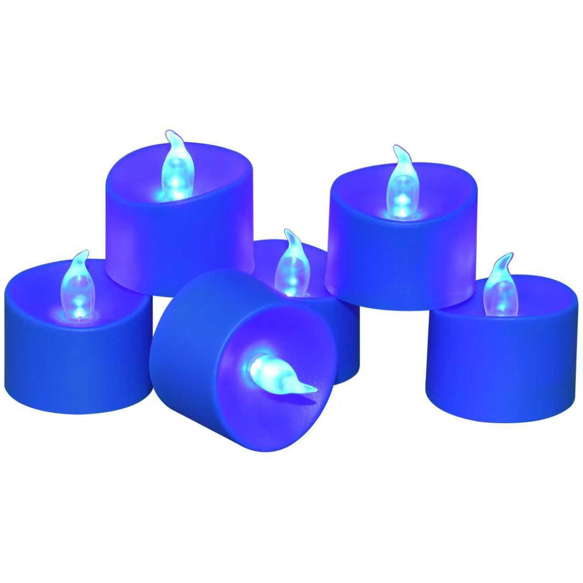100 Pack Flickering LED Tea Lights, Last 100H+, Warm White Light