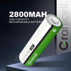 Granicell AA Rechargeable Batteries with Charger, 8 Slot Smart Battery Charger with 8 Pcs 2800mAh High Capacity NiMH AA Batteries, USB Smart Charging