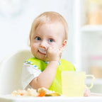 PandaEar 6 Pack Silicone Baby Weaning Spoons and Forks Set| Toddler Cutlery Self Feeding Spoons for Baby| Anti-Choke Design for Baby Led Weaning 3 Months Plus (Blue Green Tan)