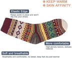 Ladies Socks Wool Thermal Fluffy Gifts For Women 5 Pairs
