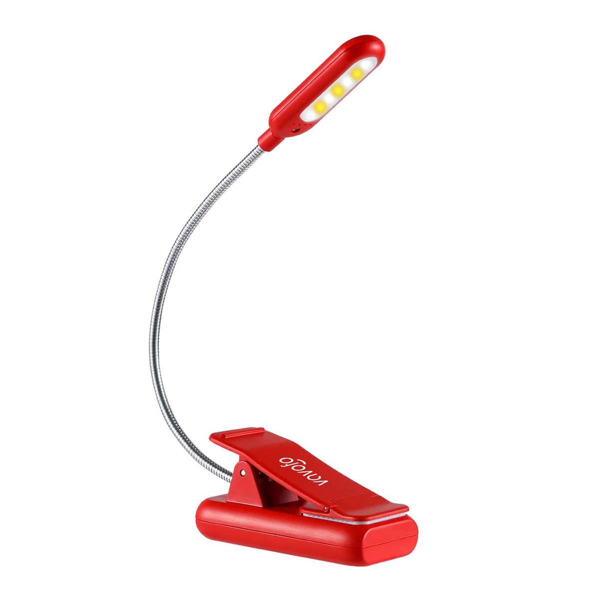 VAVOFO Rechargeable Reading Light, Clip on Book Light for Reading in Bed