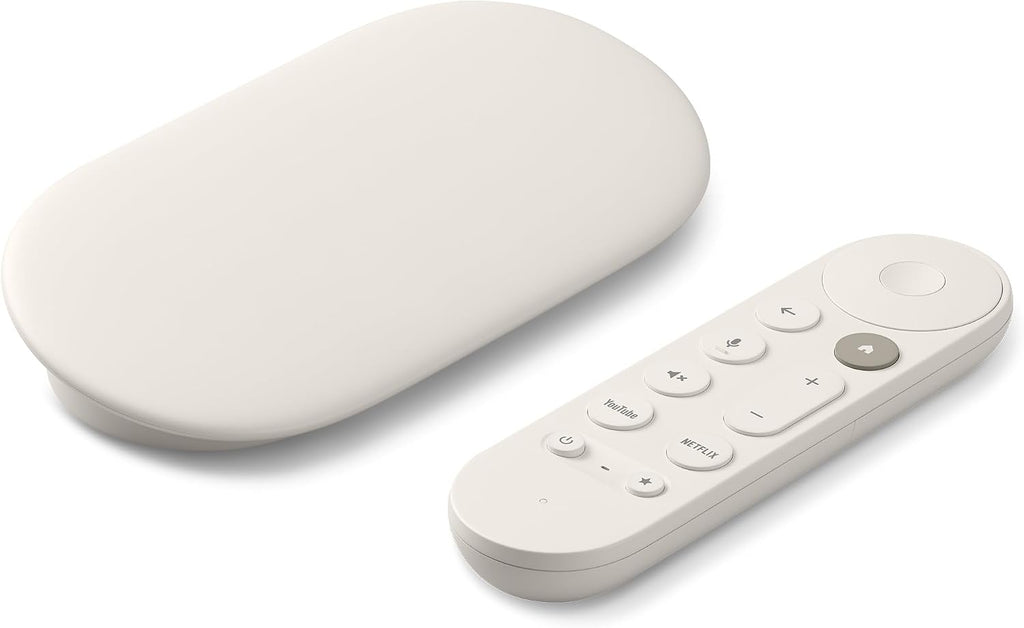 Google TV Streamer (4K) - Fast Streaming Entertainment With Voice Search Remote - Watch Movies, Shows, Live TV and Netflix in 4K HDR - Smart Home Control - 32 GB Storage - Porcelain