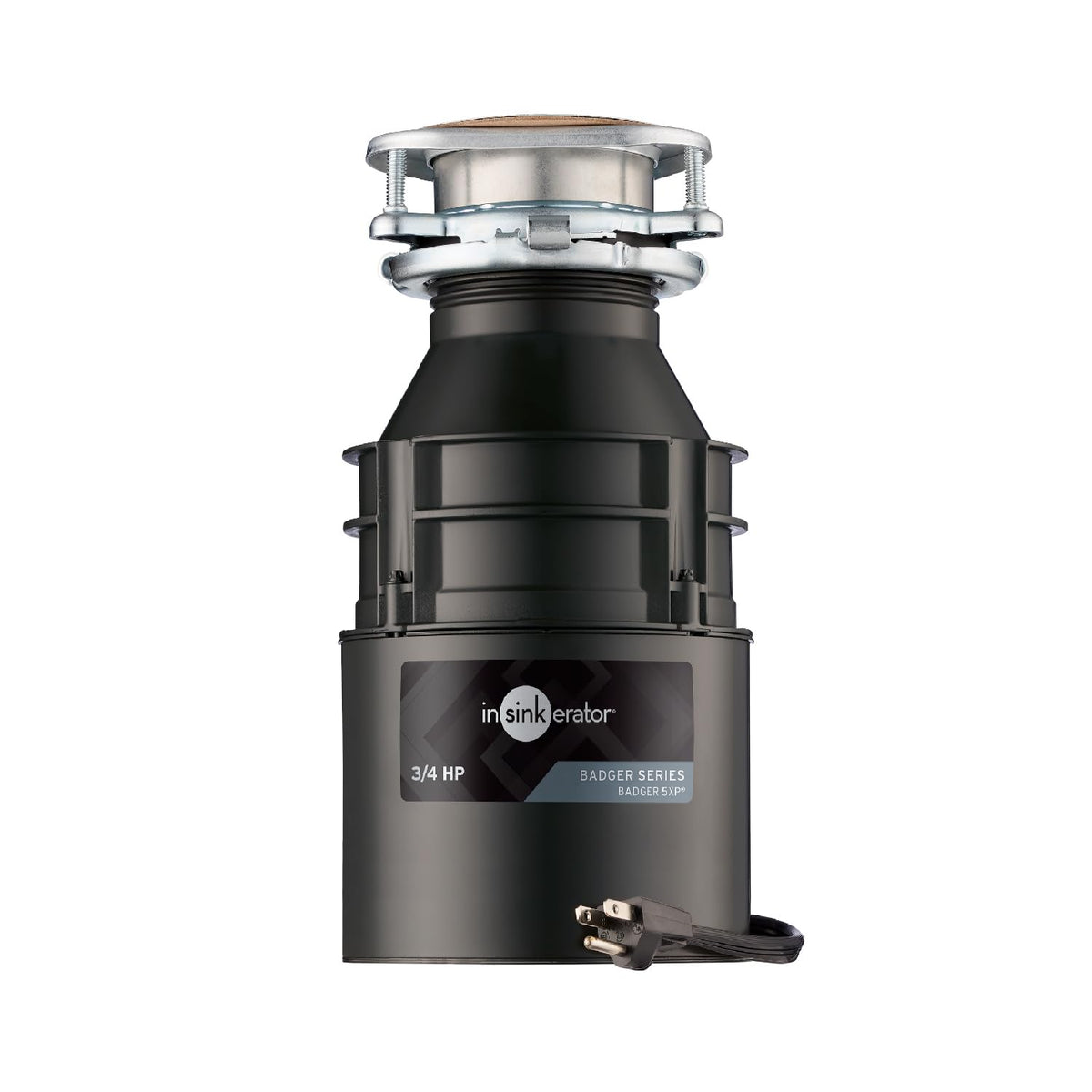 InSinkErator Badger 5 Garbage Disposal with Power Cord, Badger Series 1/2 HP Continuous Feed Food Waste Disposer