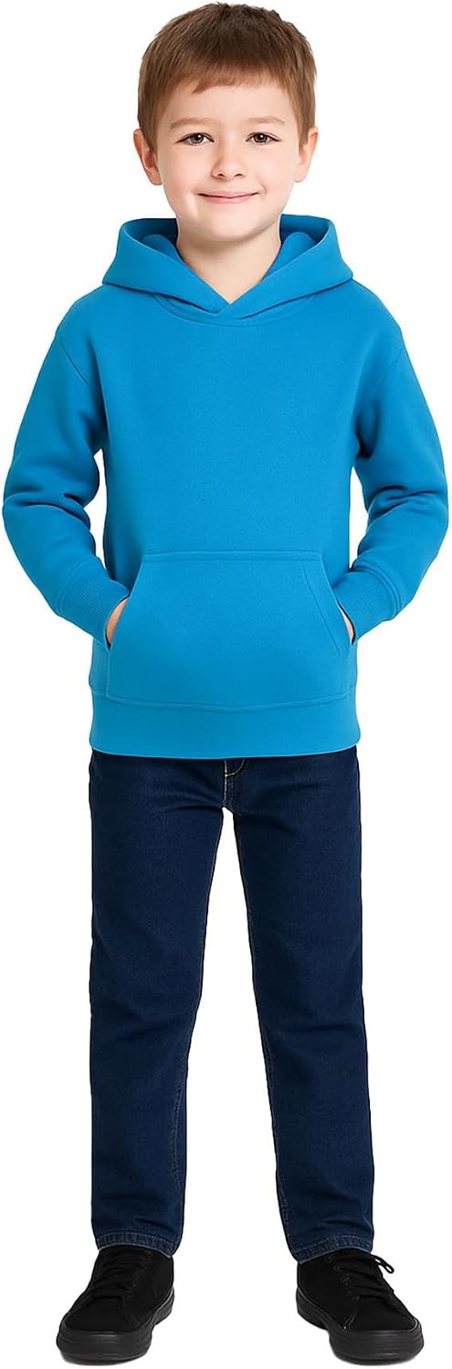 A2Z 4 Kids Girls Boys Plain Sweatshirt Tie Dye Pullover Shirt Fleece Hooded Jumper PE School Warm Coats Long Sleeve Top New Casual Fashion for Childrens Unisex Age 2-13 Years