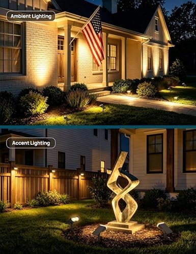 Linkind Halloween Solar Lights Outdoor Spotlight Waterproof RGB 2 Pack