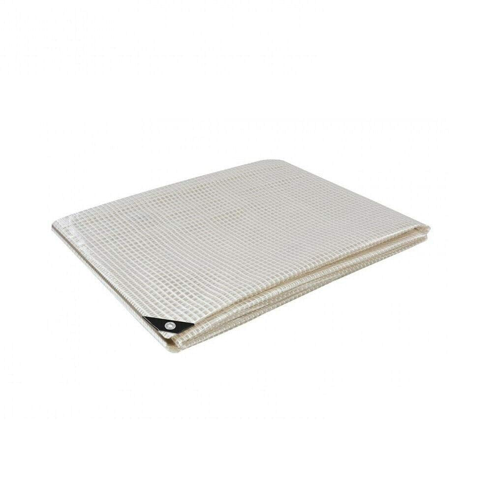 3 x 4 m Green Tarpaulin Waterproof Heavy Duty Tarp Sheet Cover, Groundsheet - Waterproof, Weatherproof, Frost-Resistant, UV Protection, Universal, Multipurpose, Reinforced Eyelets