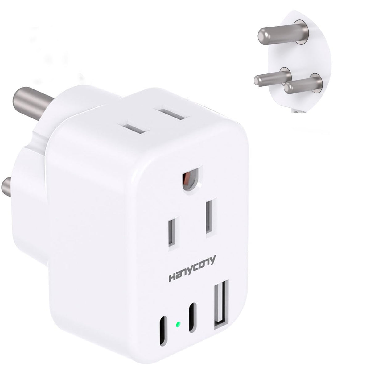 European Travel Plug Adapter, International Power Adapter, US to Europe