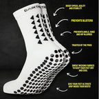 Gain The Edge Football Grip Socks 3.0-2pc and 4pc Set - Non Slip Football Socks - Updated Model