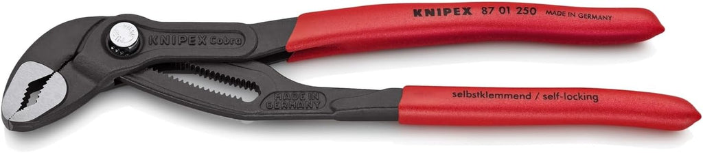 KNIPEX 87 01 250, 10 in. Cobra® Water Pump Pliers, Capacity 2 in.