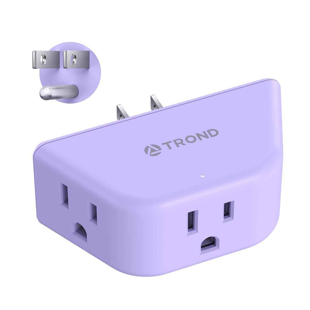 TROND Multi Plug Outlet Extender with USB, 2 Pack Plug Splitter