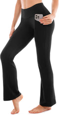 SINOPHANT Yoga Pants for Women Flared Leggings High Waisted Bootcut Trousers Womens Gym Wide Leg Workout Stretchy
