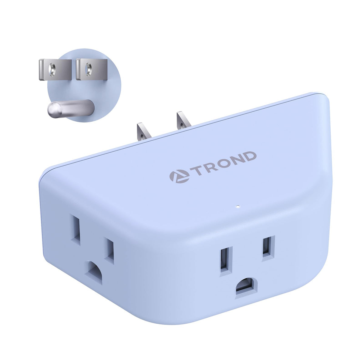 TROND Multi Plug Outlet Extender with USB, 2 Pack Plug Splitter