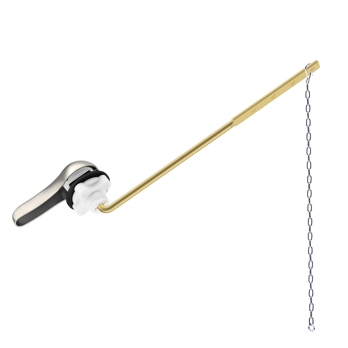 Hibbent Universal Metal Front Mount Toilet Handle Replacement Kit