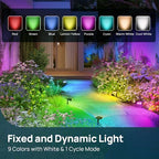 Linkind Halloween Solar Lights Outdoor Spotlight Waterproof RGB 2 Pack