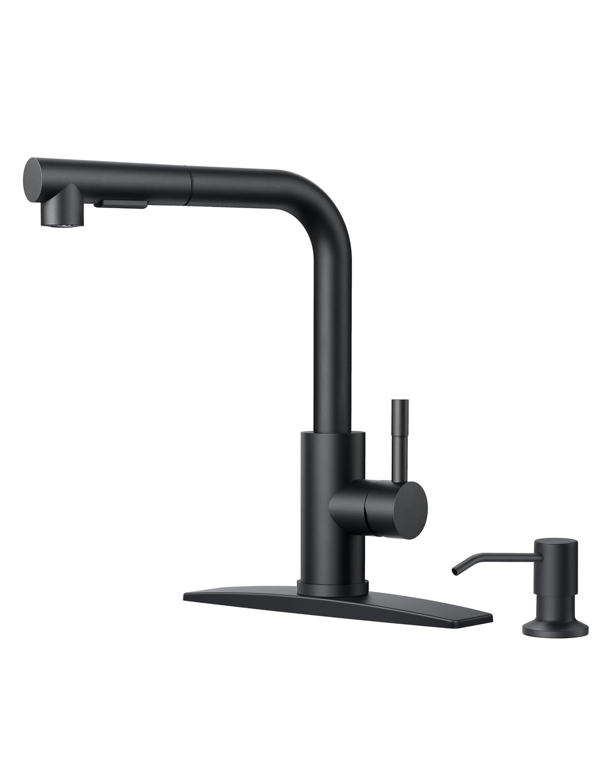 FORIOUS Kitchen Faucet with Cup Washer, Pull Down Sprayer, Brushed Nickel