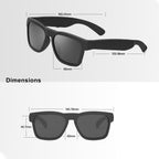 OhO Open Ear Smart Glasses, UV400 Z87.1 Lightweight Bluetooth Sunglasses