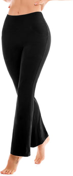 SINOPHANT Yoga Pants for Women Flared Leggings High Waisted Bootcut Trousers Womens Gym Wide Leg Workout Stretchy