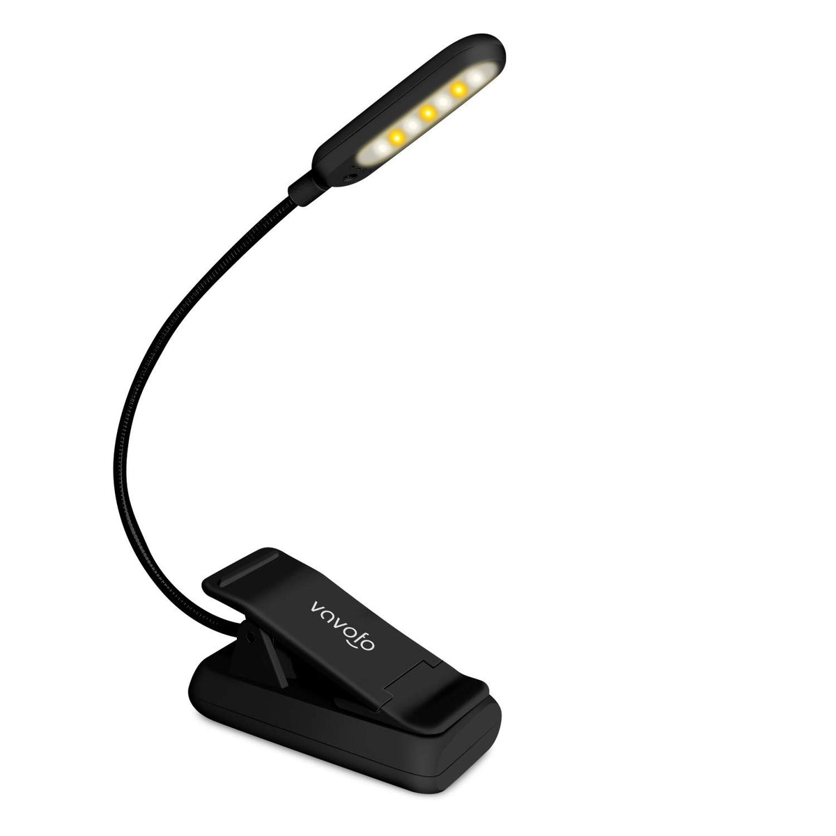 VAVOFO Rechargeable Reading Light, Clip on Book Light for Reading in Bed