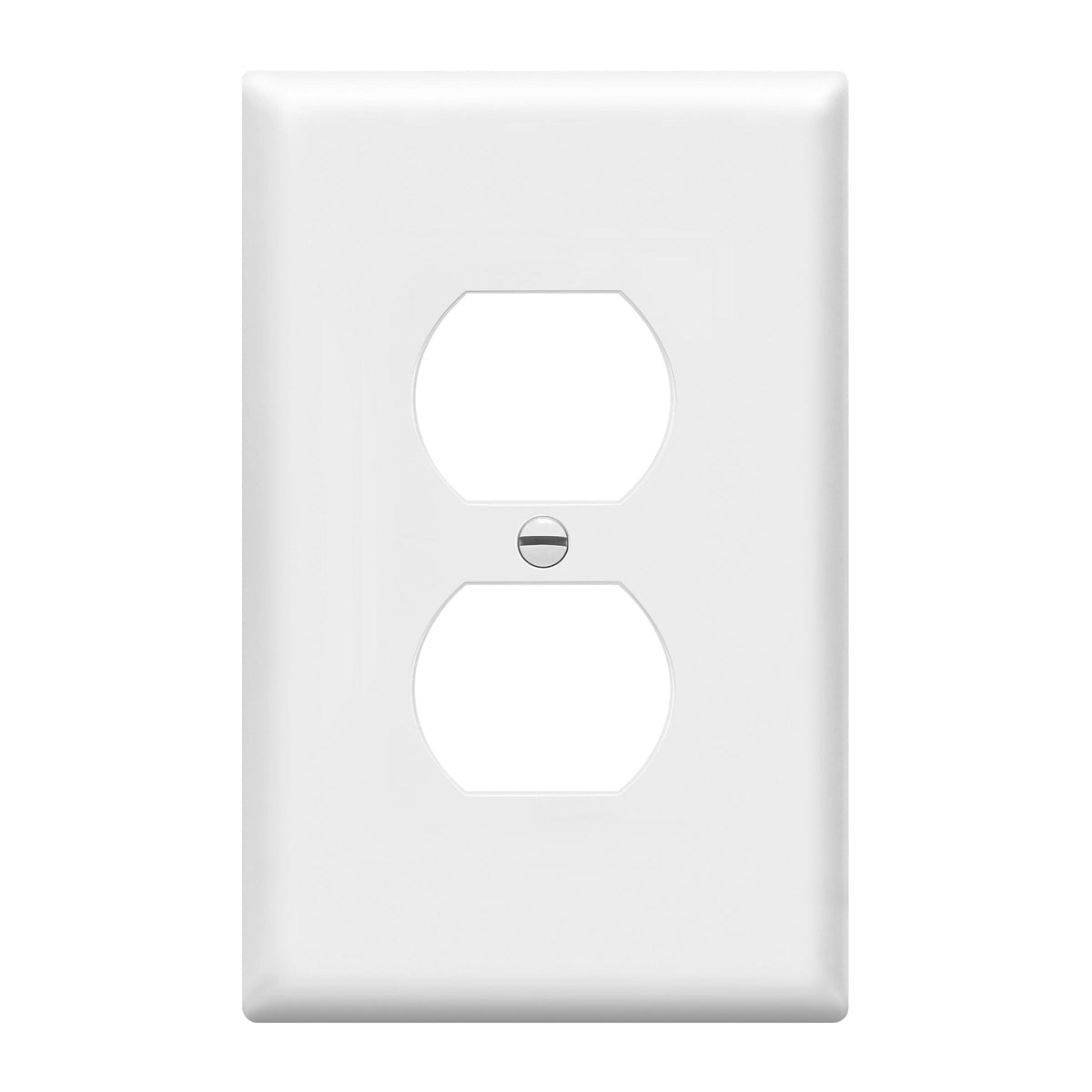 ENERLITES 10 Pack Outlet Covers Wall Plate for Duplex Receptacle, White