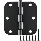 TDCHINGES Rounded Door Hinges 3.5" X 3 1/2 Inch Antique Brass 5/8" Radius