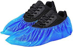 WUJUN 100/200 Pack Blue/Black Disposable Shoes Covers Boot Cover Waterproof, Dust-proof, Non-slip, One Size Fit Most, Protect Your Shoes, Carpets and Floors. Cleaning Accessories