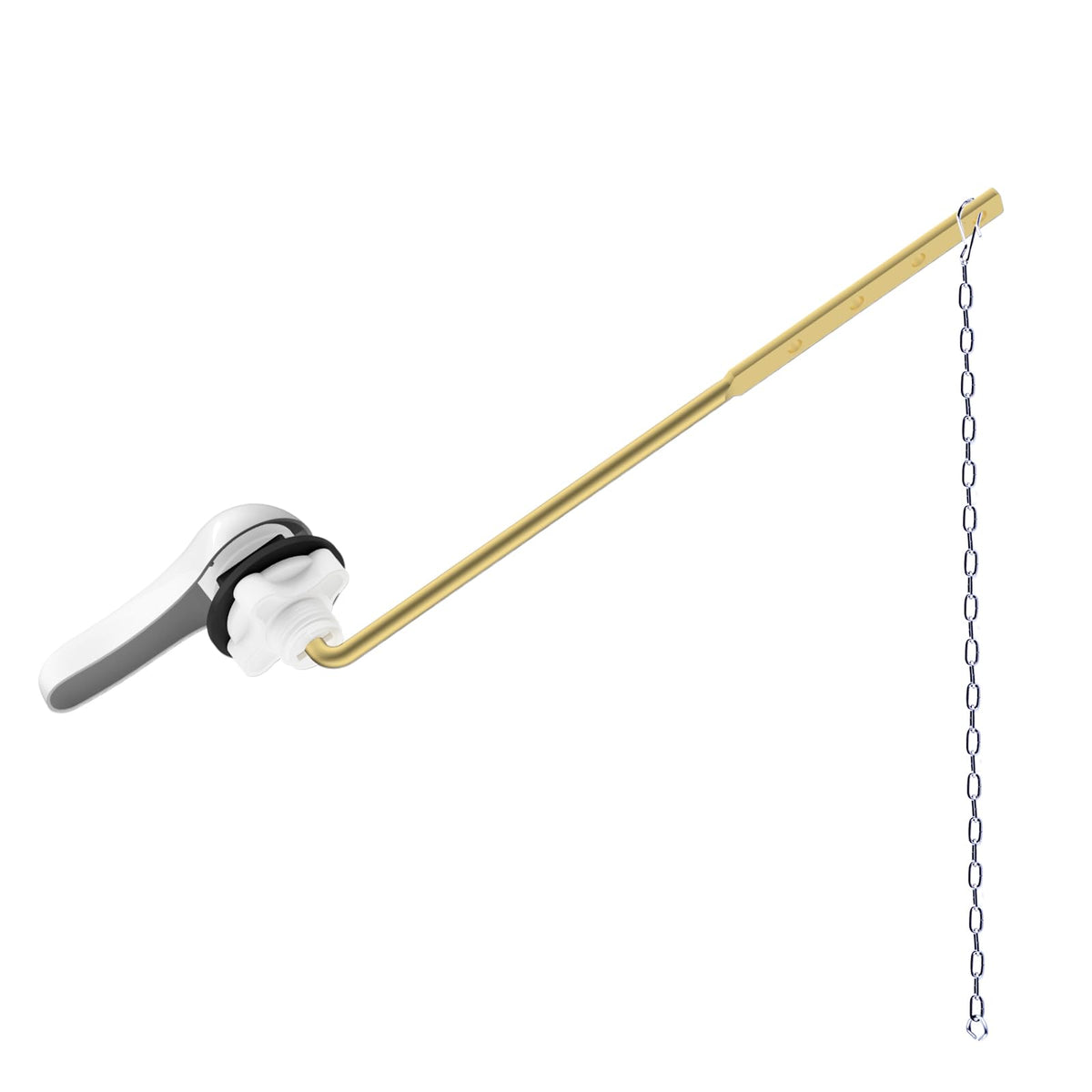 Hibbent Universal Metal Front Mount Toilet Handle Replacement Kit