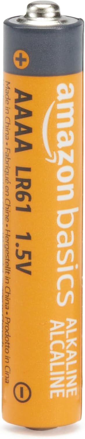 Amazon Basics 8-Pack AAAA Alkaline High-Performance Batteries, 1.5 Volt, 3-Year Shelf Life