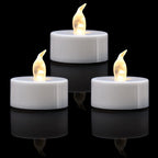 KOABY 24 Pack Pink Light Flameless Tea Lights, Pink Base, Last 100H