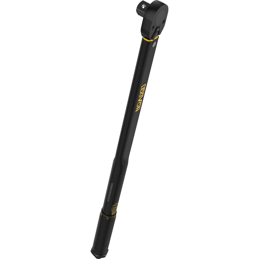 LEXIVON Torque Wrench 1/2-Inch Drive Click 10~150 Ft-Lb/13.6~203.5 Nm (LX-183)