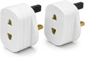 2x Toothbrush Adaptor Plug Electric Shaver Shaving adaptor 2 Pin Plug To 3 Pin Plug Shaver Adapter Plug Uk Power Adapter Shaver Plug 2 Pin Adapter Plug Uk For Shaving Razor (pack of 2)
