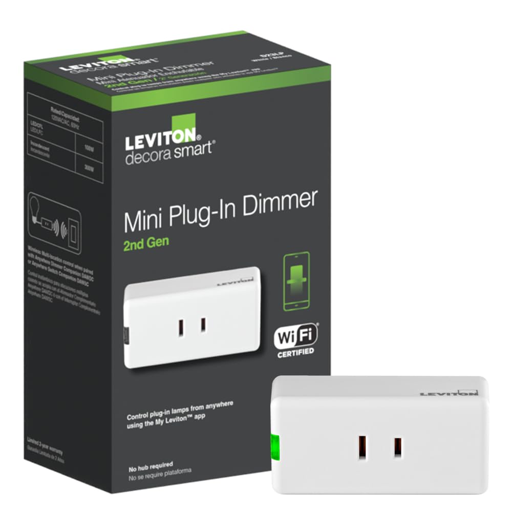 Leviton Decora Smart Switch, Wi-Fi, D315S-1RW, White