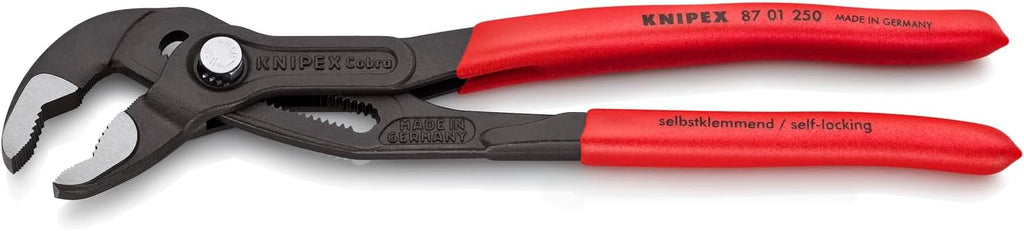 KNIPEX 87 01 250, 10 in. Cobra® Water Pump Pliers, Capacity 2 in.